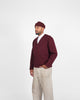 Slouchy Cardigan - Burgundy - View 5