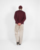 Slouchy Cardigan - Burgundy - View 7