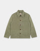 Woven Chore Coat - Sage Dry Waxed Cotton - View 1
