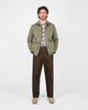 Woven Chore Coat - Sage Dry Waxed Cotton - View 2