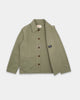 Woven Chore Coat - Sage Dry Waxed Cotton - View 6