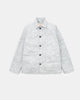 Woven Chore Coat - Natural & Navy Heather