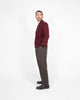 Classic Cardigan - Burgundy - View 4