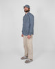 Crissman Overshirt - Faded Blue Dry Waxed Rip Stop - View 3