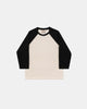 Heavy Duty Baseball Tee - 2-Tone Natural & Black - View 1