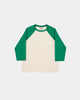 Heavy Duty Baseball Tee - 2-Tone Natural & Kelly