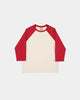 Heavy Duty Baseball Tee - 2-Tone Natural & Red - View 1