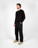 Heavy Duty Long Sleeve Tee - Non Pocket  w/ Cuff - Black - View 3