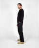 Heavy Duty Long Sleeve Tee - Non Pocket  w/ Cuff - Black - View 4