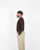 Heavy Duty Long Sleeve Tee - Single Pocket - Brown - View 4