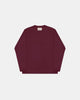 Heavy Duty Long Sleeve Tee - Single Pocket -Burgandy - View 1