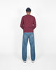 Heavy Duty Long Sleeve Tee - Single Pocket -Burgandy - View 3