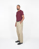 Heavy Duty Tee - Single Pocket - Burgundy - View 3