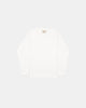 Heavy Duty Long Sleeve Tee - Non Pocket w/ Cuff - White - View 1