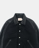 Raglan Varsity Jacket - Black / Off White & Scarlet - View 8