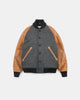 Raglan Varsity Jacket - Granite / Black / Antique Rust - View 1