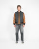 Raglan Varsity Jacket - Granite / Black / Antique Rust - View 2