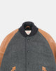 Raglan Varsity Jacket - Granite / Black / Antique Rust - View 8
