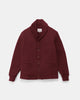 Shawl Sweater Coat - Burgundy