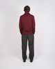 Shawl Sweater Coat - Burgundy - View 5