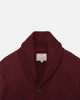 Shawl Sweater Coat - Burgundy - View 8