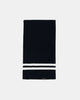 Striped Wool Scarf - Black / Off White - View 1