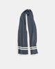 Striped Wool Scarf - Charcoal / Off White - View 3