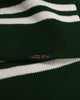 Striped Wool Scarf - Pine / Off White - View 5