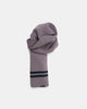 Striped Wool Scarf - Smoke / Dark Navy - View 2