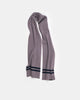 Striped Wool Scarf - Smoke / Dark Navy - View 3
