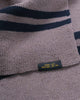 Striped Wool Scarf - Smoke / Dark Navy - View 4