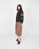 Women's Varsity Cardigan - Dark Charcoal / Forster Red & Off White - View 3