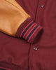 Varsity Jacket - Burgundy / Navy & Scarlet / Rust - View 10