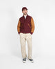 Varsity Jacket - Burgundy / Navy & Scarlet / Rust - View 2