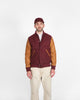 Varsity Jacket - Burgundy / Navy & Scarlet / Rust - View 3