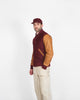 Varsity Jacket - Burgundy / Navy & Scarlet / Rust - View 4