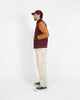 Varsity Jacket - Burgundy / Navy & Scarlet / Rust - View 5
