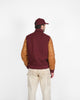 Varsity Jacket - Burgundy / Navy & Scarlet / Rust - View 6