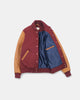 Varsity Jacket - Burgundy / Navy & Scarlet / Rust - View 8