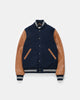 Varsity Jacket - Dark Navy/Antique Rust - View 1