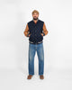 Varsity Jacket - Dark Navy/Antique Rust - View 2