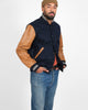 Varsity Jacket - Dark Navy/Antique Rust - View 6