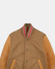 Women's Varsity Jacket - Dark Tan Mix - View 6