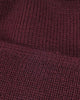 Wool Knit Watch Cap - Burgundy - View 3