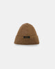 Wool Knit Watch Cap - Dark Tan - View 1