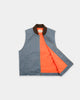 Flight Vest - Faded Blue Dry Waxed Rip Stop - View 6