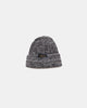Wool Knit Watch Cap - Black / Natural Mix