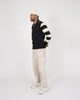 Motorcycle Sweater - Black / Off White - View 3