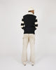 Motorcycle Sweater - Black / Off White - View 6