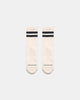Heavy Duty Wool Socks - Off White Charcoal - View 2